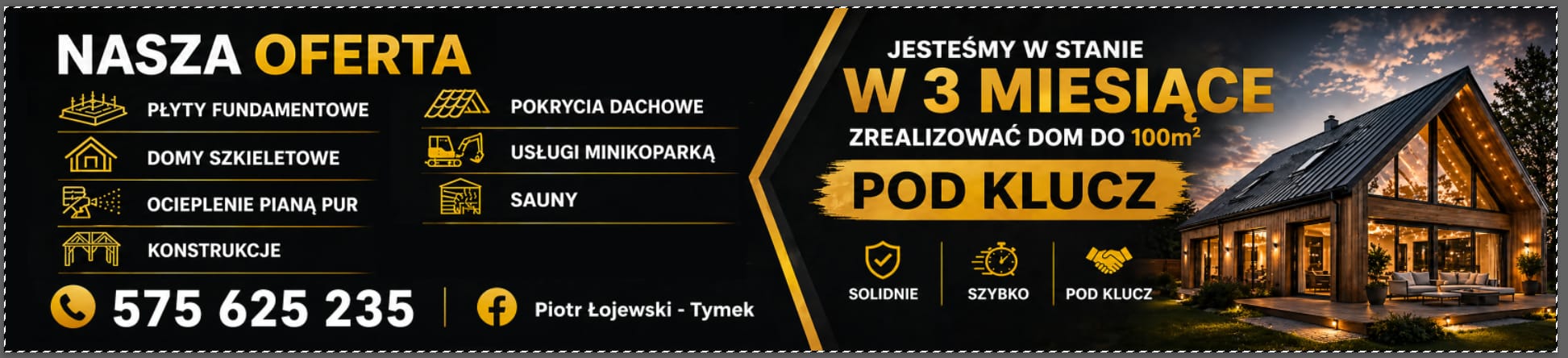 Realizacja domu szkieletowego firmy Tymek