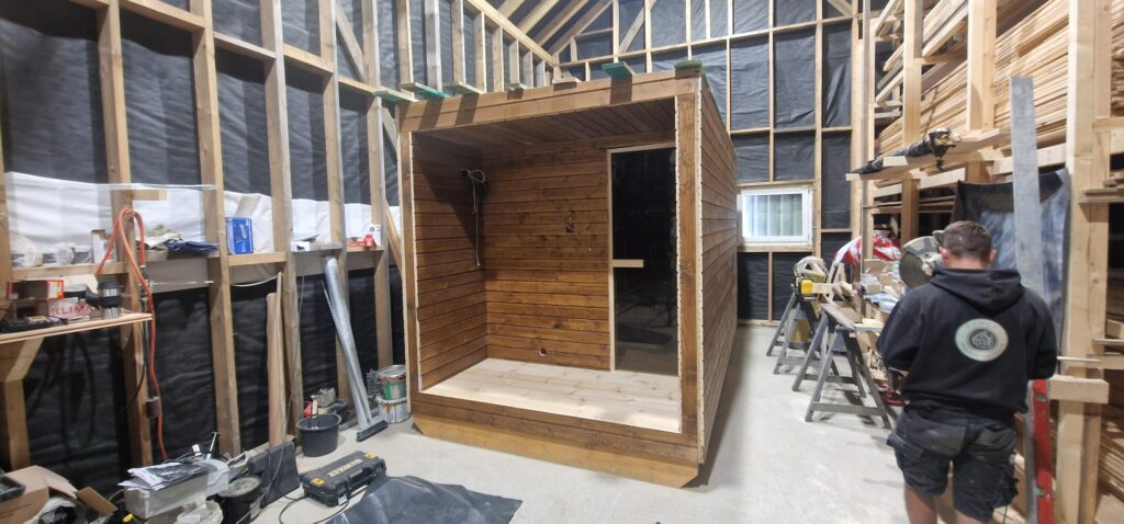 Sauna na zamówienie w technologii szkieletowej